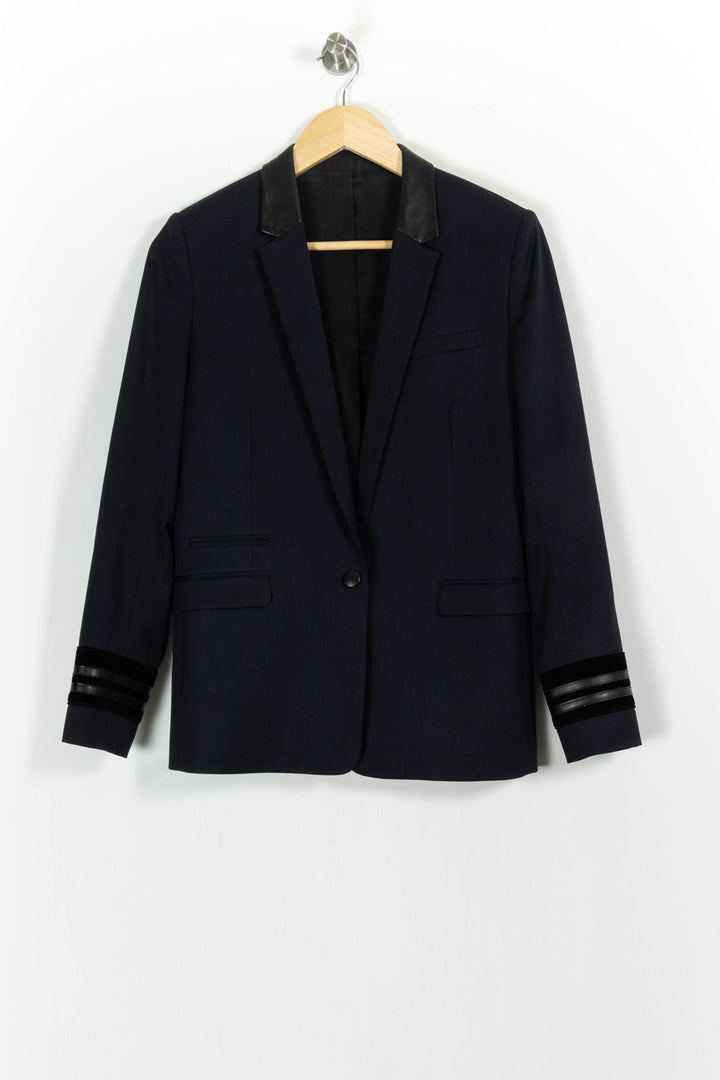 Blazer Bleu et Noir - Taille S/36 de la marque The Kooples | PARAD83803 - Vendu par Paradigme - Image 2