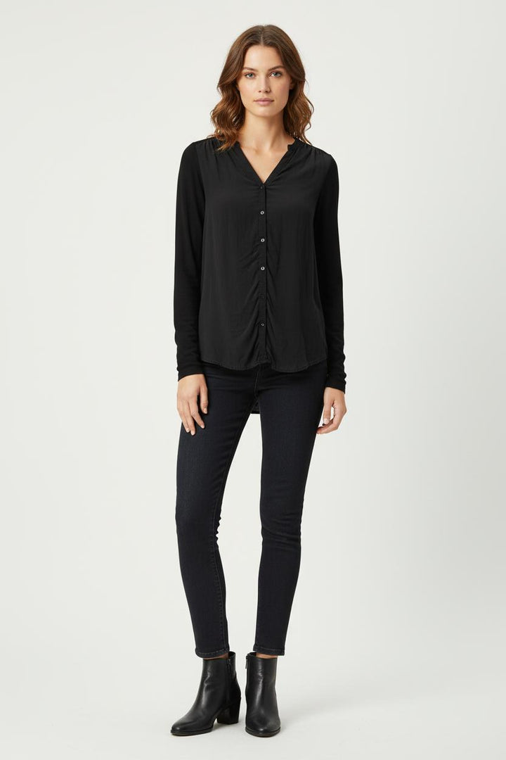 Chemise Noire - Taille S/36 de la marque Comptoir des Cotonniers | PARAD83805 - Vendu par Paradigme - Image 1