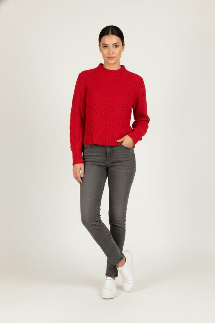 Pull Rouge - Taille S/36 de la marque Soi Paris | PARAD83806 - Vendu par Paradigme - Image 1