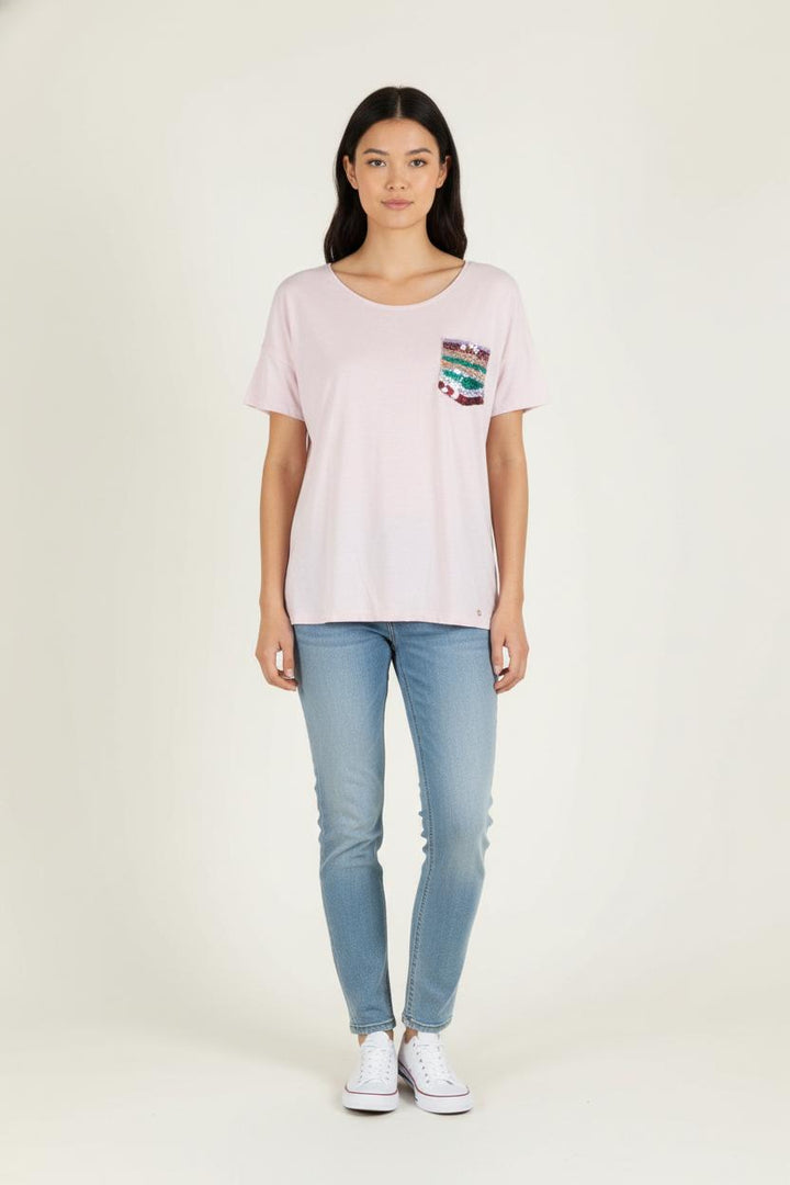 Tee-shirt Rose - Taille L/40 de la marque Des petits hauts | PARAD83808 - Vendu par Paradigme - Image 1
