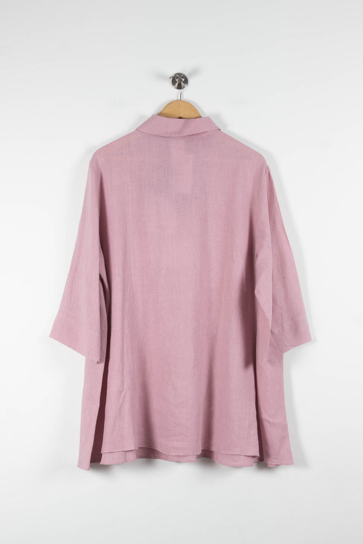 Chemise Longue Rose - Taille XXL/44 de la marque Marina Rinaldi | PARAD83816 - Vendu par Paradigme - Image 4