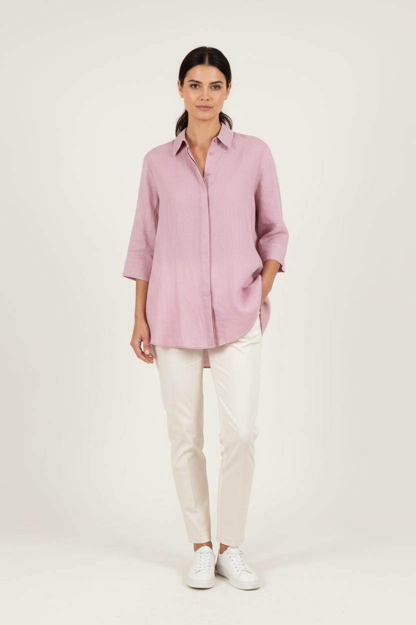 Chemise Longue Rose - Taille XXL/44 de la marque Marina Rinaldi | PARAD83816 - Vendu par Paradigme - Image 1