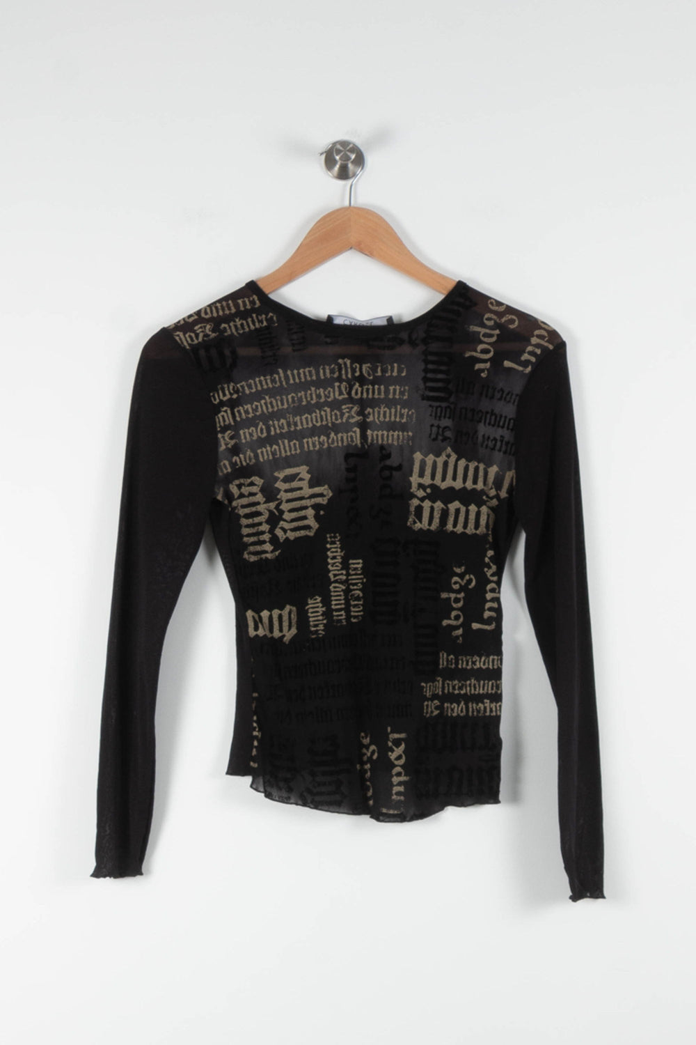 Tee-shirt Noir et Beige - Taille XL/42 de la marque Caroll | PARAD83818 - Vendu par Paradigme - Image 2