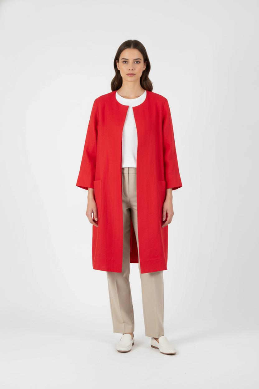 Tunique Rouge - Taille XXL/44 de la marque Marina Rinaldi | PARAD83824 - Vendu par Paradigme - Image 1