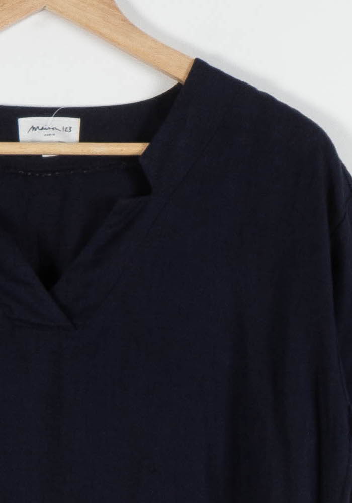 Robe Droite Bleue - Taille S/36 de la marque Maison 123 | PARAD83827 - Vendu par Paradigme - Image 3