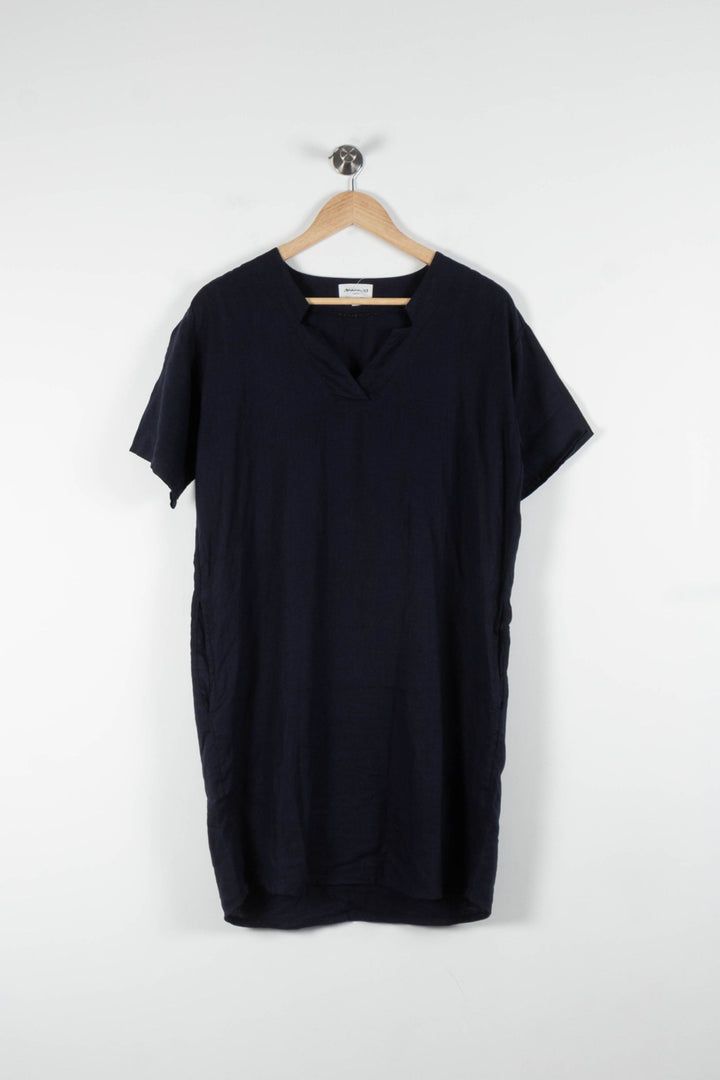 Robe Droite Bleue - Taille S/36 de la marque Maison 123 | PARAD83827 - Vendu par Paradigme - Image 2