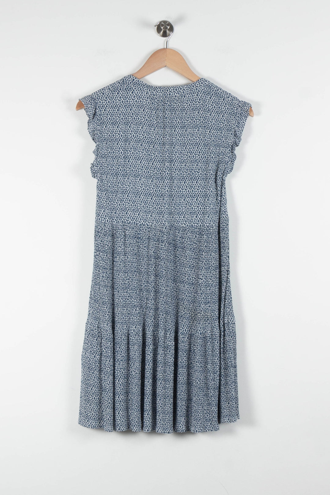 Robe Volantée Bleue - Taille XS/34 de la marque Caroll | PARAD83828 - Vendu par Paradigme - Image 4