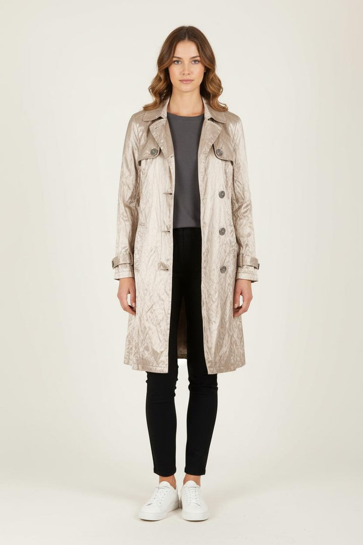 Trench Doré - Taille L/40 de la marque Caroll | PARAD83830 - Vendu par Paradigme - Image 1