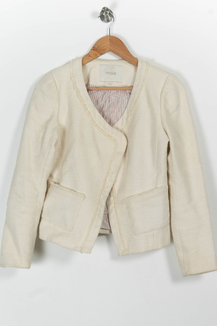 Veste Tailleur Blanche - Taille M/38 de la marque Maje | PARAD83832 - Vendu par Paradigme - Image 2