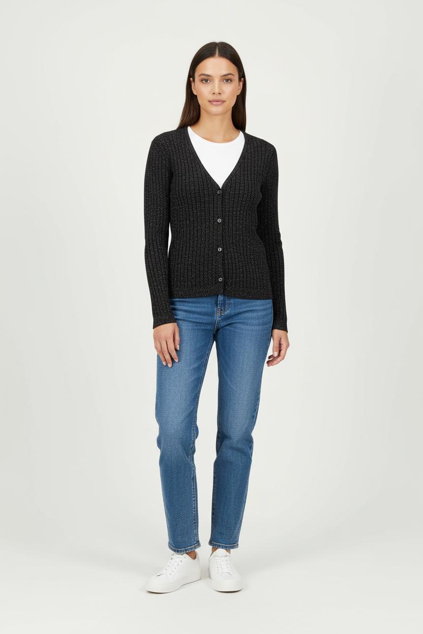 Cardigan Noir - Taille S/36 de la marque Maison 123 | PARAD83839 - Vendu par Paradigme - Image 1
