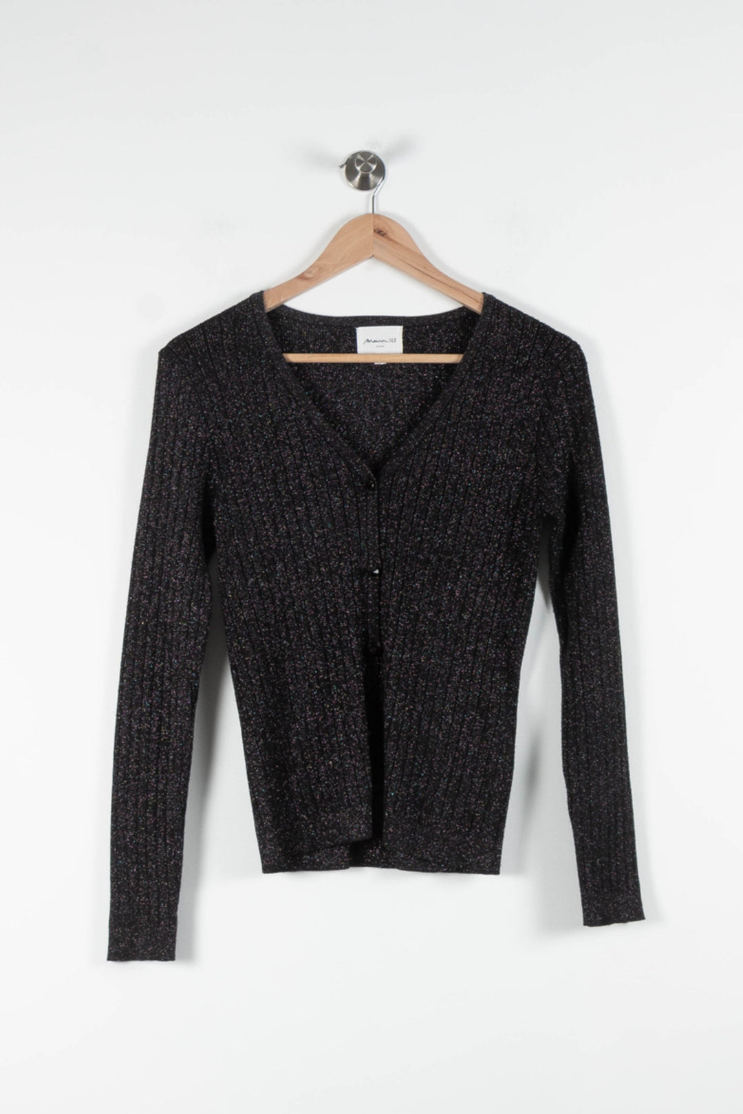 Cardigan Noir - Taille S/36 de la marque Maison 123 | PARAD83839 - Vendu par Paradigme - Image 2