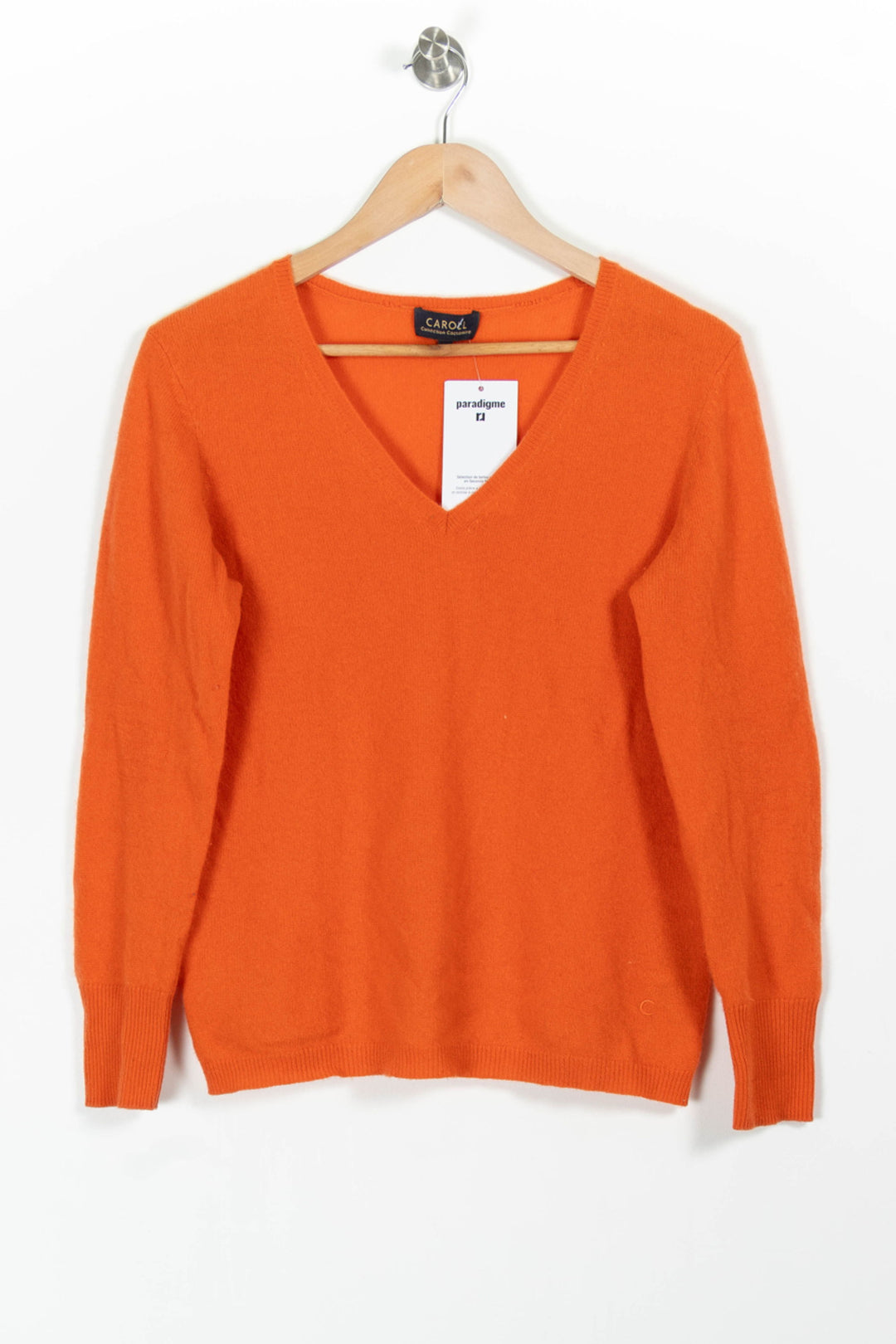 Pull Orange - Taille S/36 de la marque Caroll | PARAD83848 - Vendu par Paradigme - Image 2