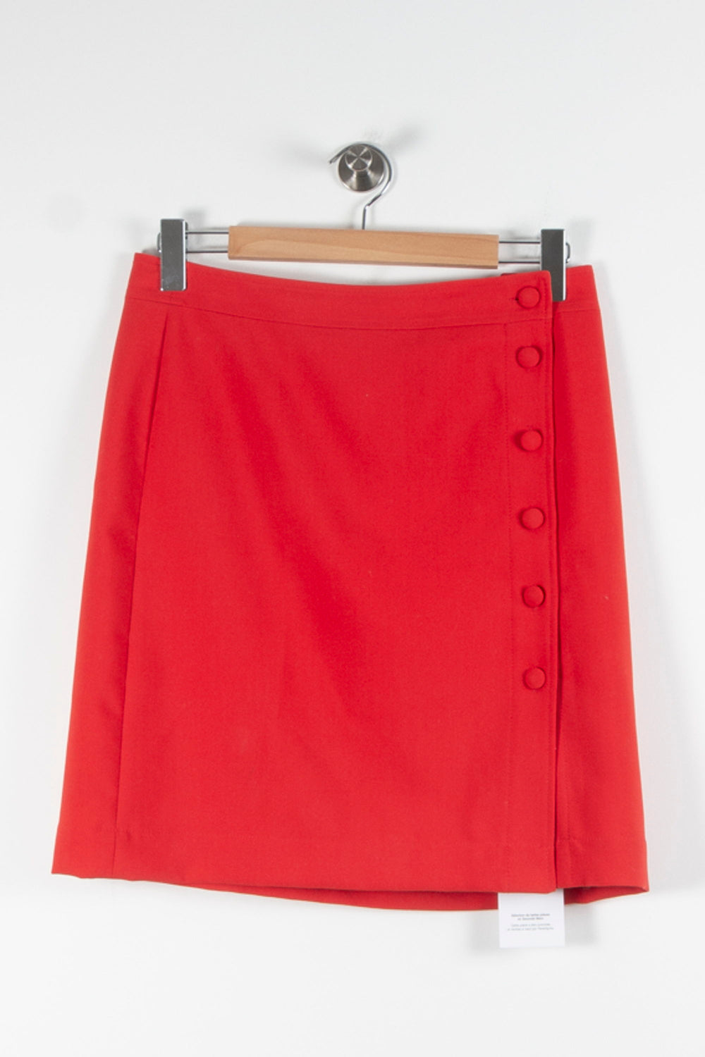 Jupe Courte Rouge - Taille L/40 de la marque Caroll | PARAD83849 - Vendu par Paradigme - Image 2