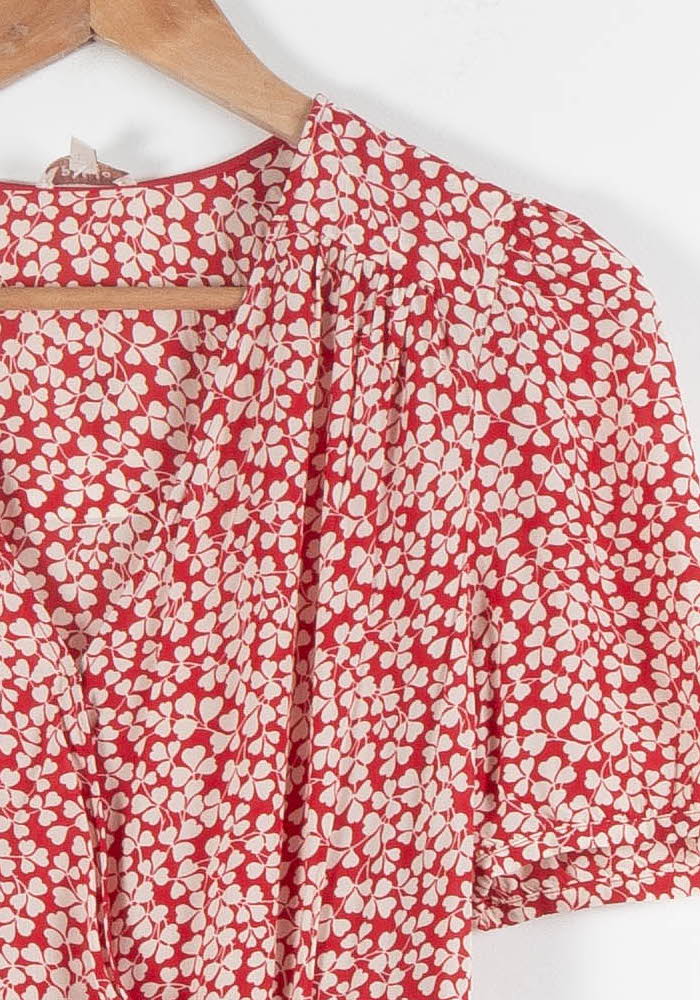 Robe Midi Rouge et Blanche - Taille M/38 de la marque Pablo | PARAD83856 - Vendu par Paradigme - Image 3