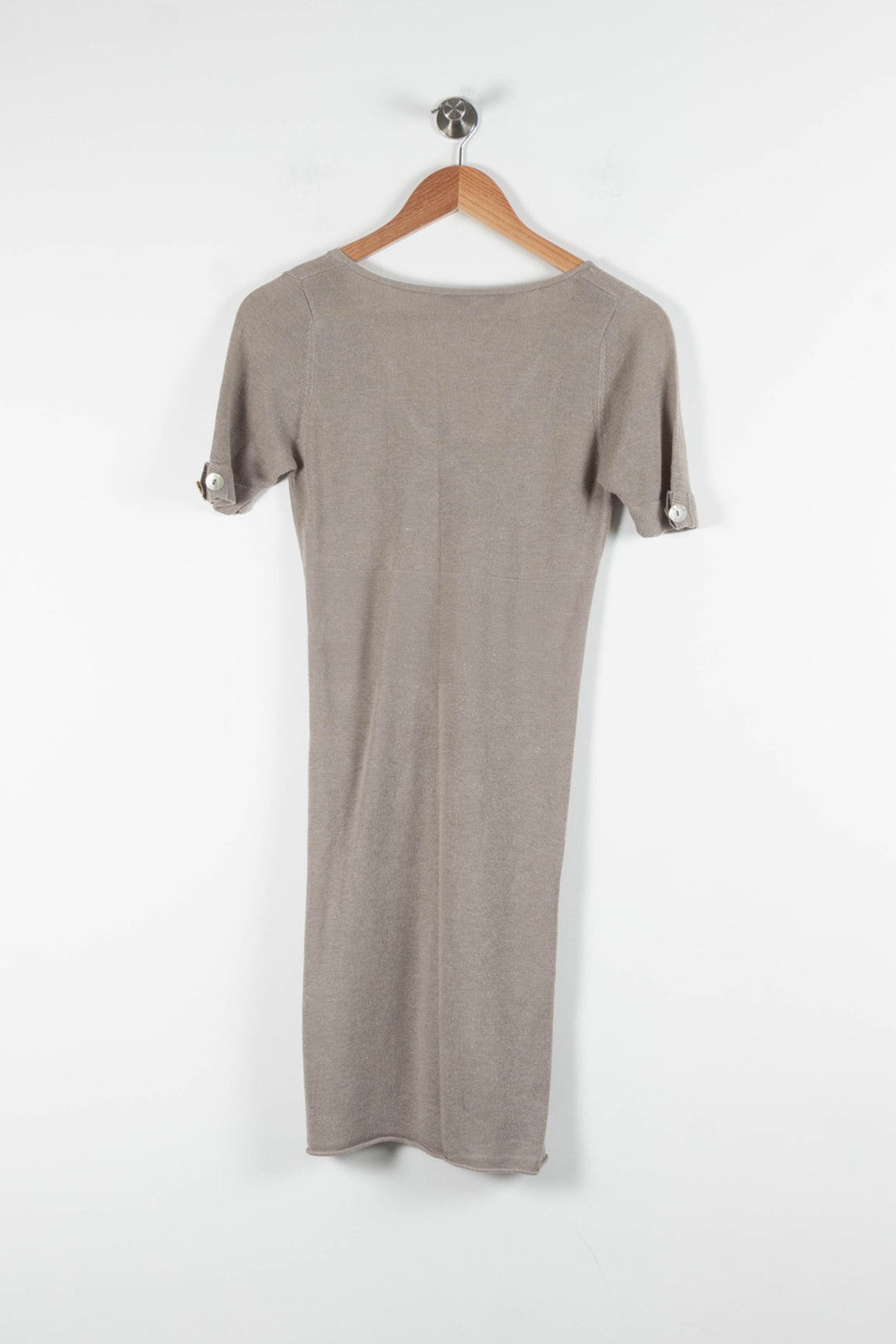 Robe Midi Beige - Taille M/38 de la marque Maje | PARAD83861 - Vendu par Paradigme - Image 4