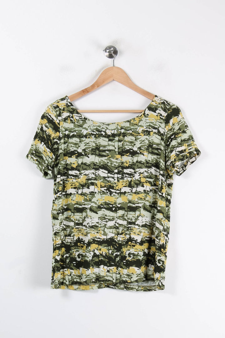 Tee-shirt Vert et Jaune - Taille S/36 de la marque La Fée Maraboutée | PARAD83866 - Vendu par Paradigme - Image 2