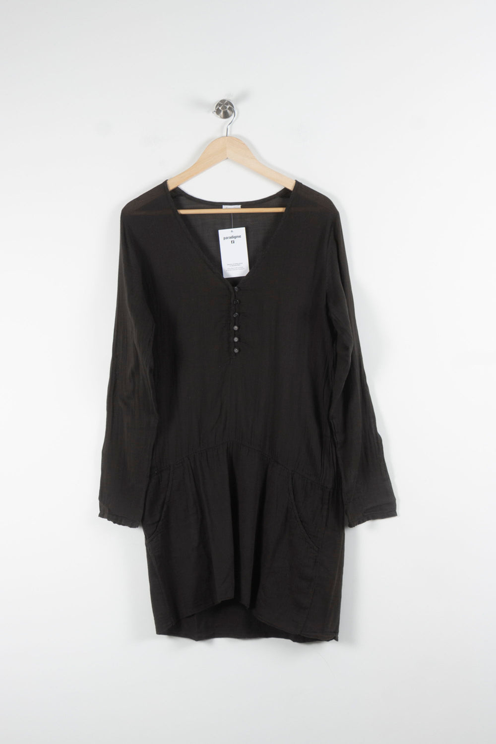 Robe Courte Noire - Taille S/36 de la marque American Vintage | PARAD83875 - Vendu par Paradigme - Image 2