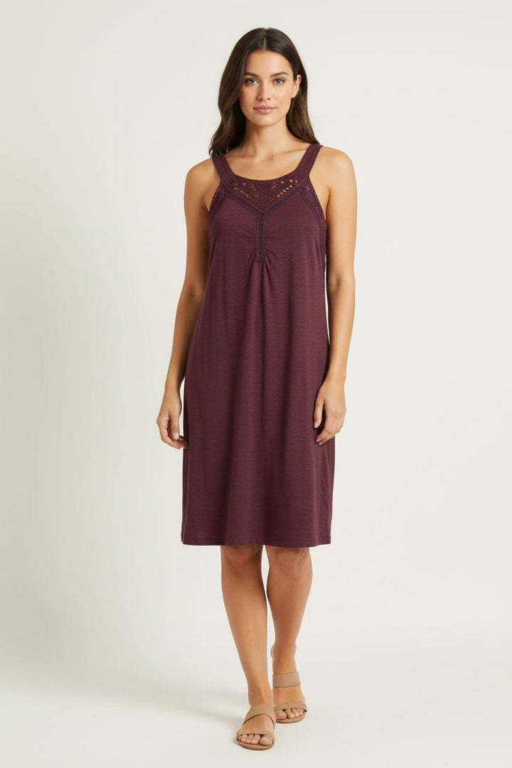 Robe Dentelle Bordeaux - Taille S/36 de la marque Vanessa Bruno - Athé | PARAD83877 - Vendu par Paradigme - Image 1