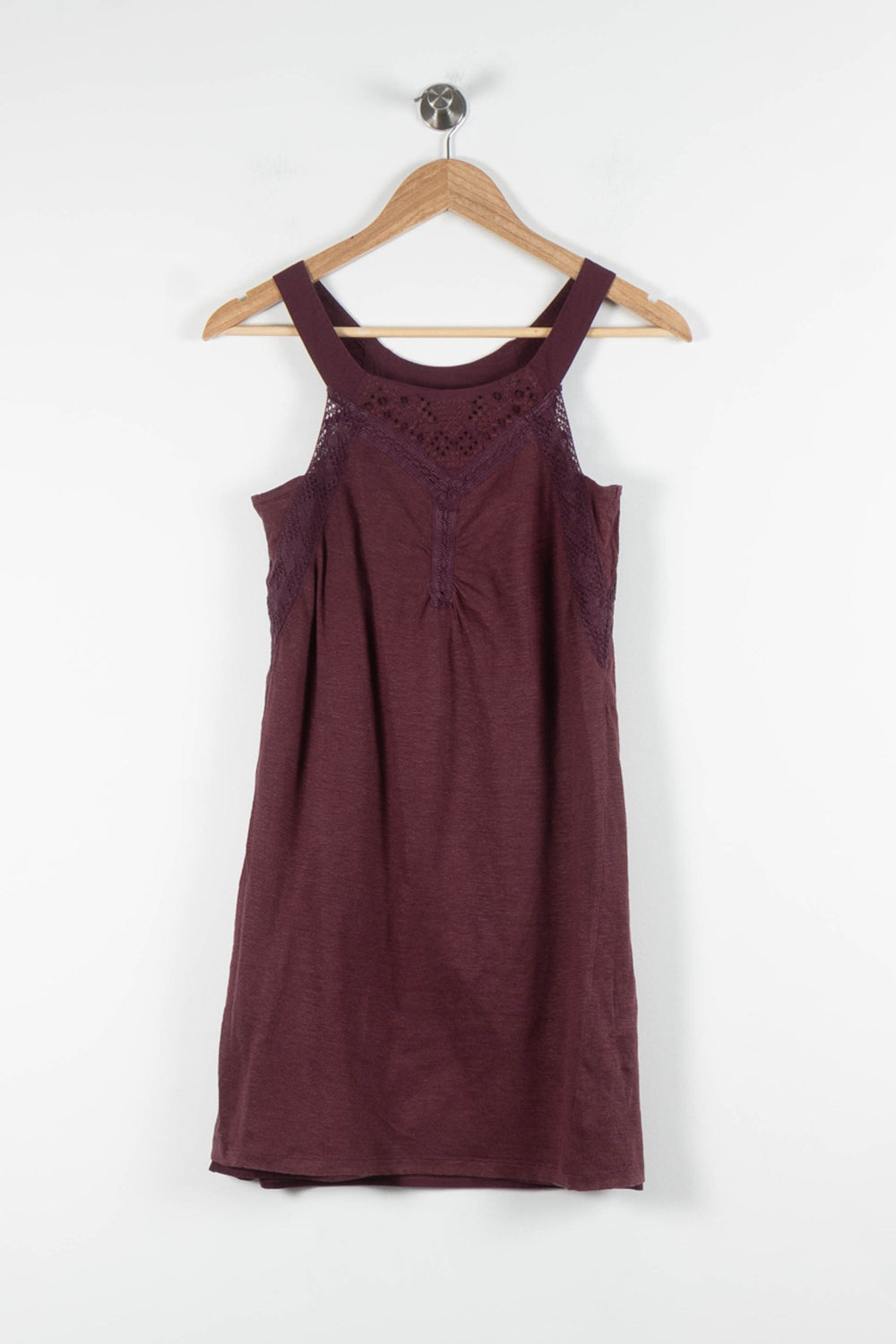 Robe Dentelle Bordeaux - Taille S/36 de la marque Vanessa Bruno - Athé | PARAD83877 - Vendu par Paradigme - Image 2