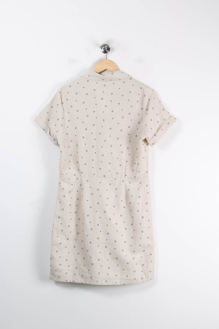 Robe Chemisier Beige - Taille M/38 de la marque I.Code | PARAD83893 - Vendu par Paradigme - Image 4
