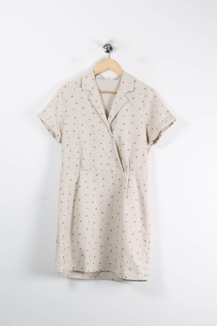 Robe Chemisier Beige - Taille M/38 de la marque I.Code | PARAD83893 - Vendu par Paradigme - Image 2