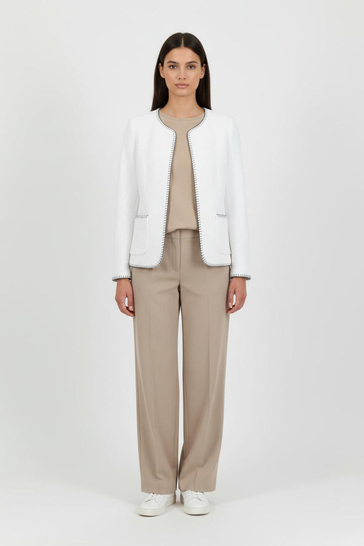 Veste Blazer Blanche et Noire - Taille M/38 de la marque Maison 123 | PARAD83901 - Vendu par Paradigme - Image 1