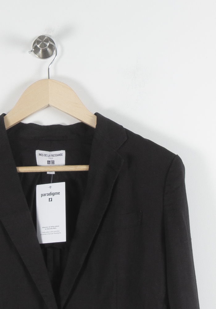 Blazer Noir - Taille M/38 de la marque Ines de la Fressange Paris | PARAD83903 - Vendu par Paradigme - Image 3