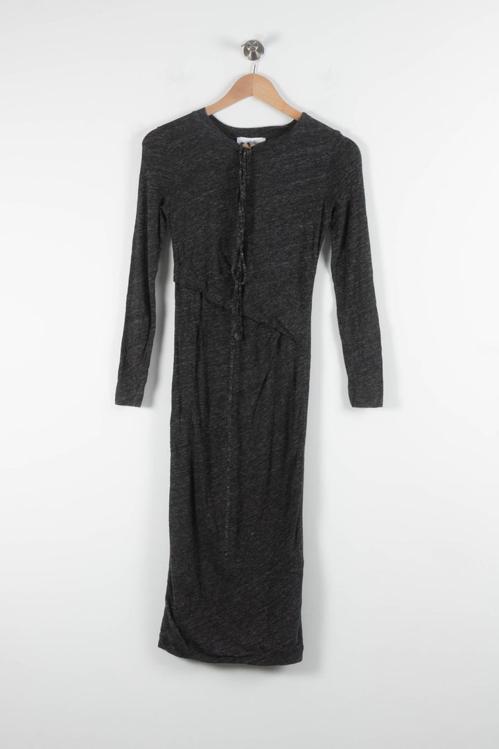 Robe Midi Grise - Taille XS/34 de la marque IRO | PARAD83909 - Vendu par Paradigme - Image 2