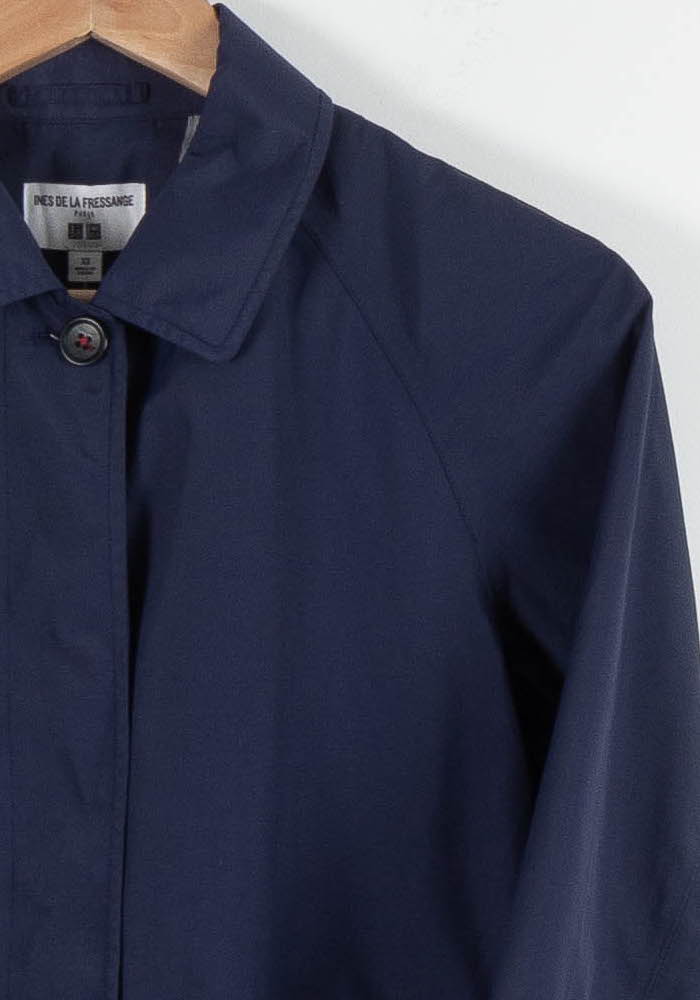 Trench Bleu - Taille XS/34 de la marque Ines de la Fressange Paris | PARAD83912 - Vendu par Paradigme - Image 3