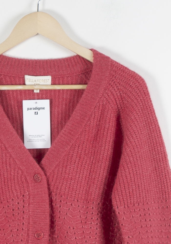 Cardigan Rose - Taille S/36 de la marque Stella Forest | PARAD83921 - Vendu par Paradigme - Image 3
