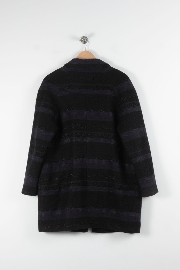Manteau Noir et Bleu - Taille M/38 de la marque Sessùn | PARAD83926 - Vendu par Paradigme - Image 4
