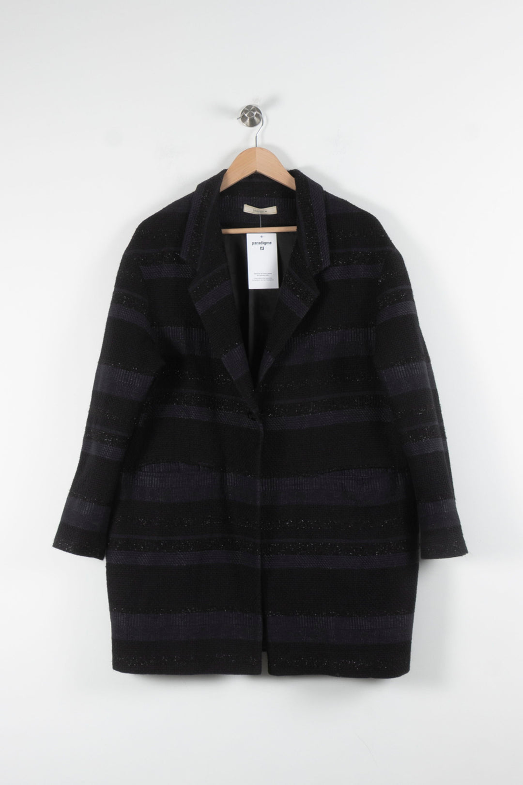 Manteau Noir et Bleu - Taille M/38 de la marque Sessùn | PARAD83926 - Vendu par Paradigme - Image 2
