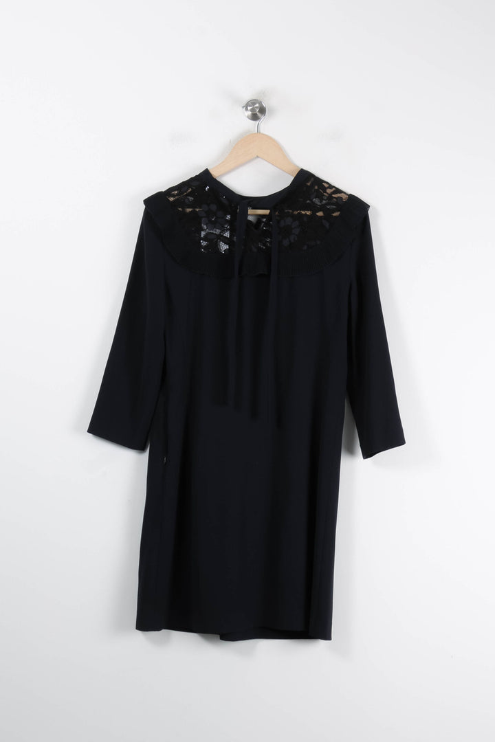 Robe Midi Bleue - Taille S/36 de la marque Claudie Pierlot | PARAD83929 - Vendu par Paradigme - Image 4