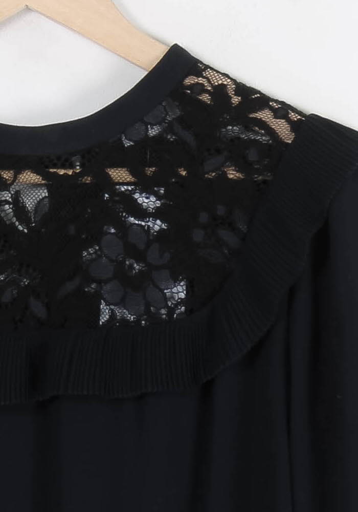 Robe Midi Bleue - Taille S/36 de la marque Claudie Pierlot | PARAD83929 - Vendu par Paradigme - Image 3