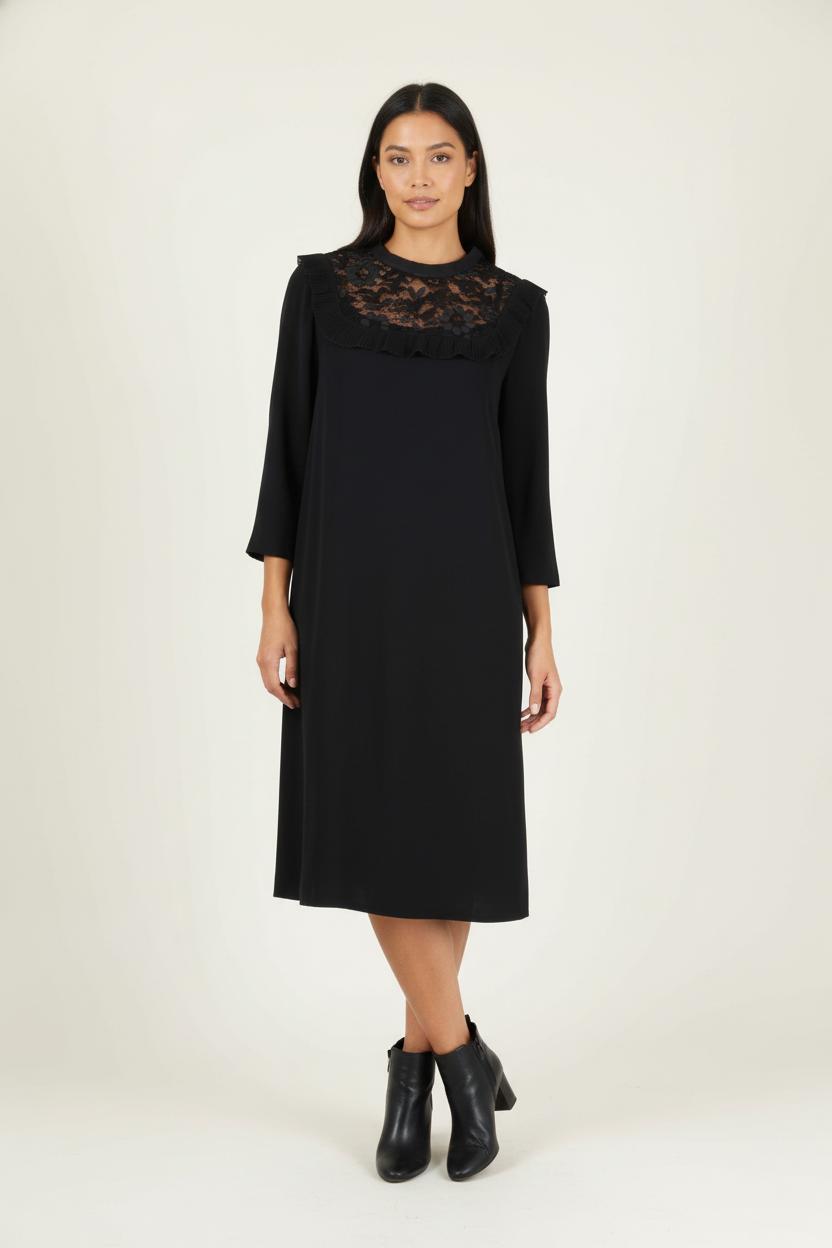Robe Midi Bleue - Taille S/36 de la marque Claudie Pierlot | PARAD83929 - Vendu par Paradigme - Image 1
