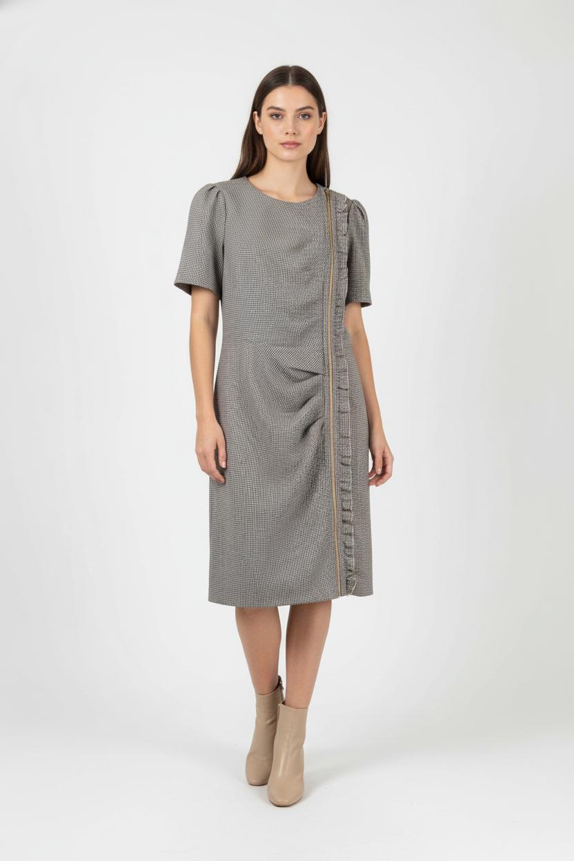 Robe Courte Beige - Taille L/40 de la marque Tara Jarmon | PARAD83933 - Vendu par Paradigme - Image 1