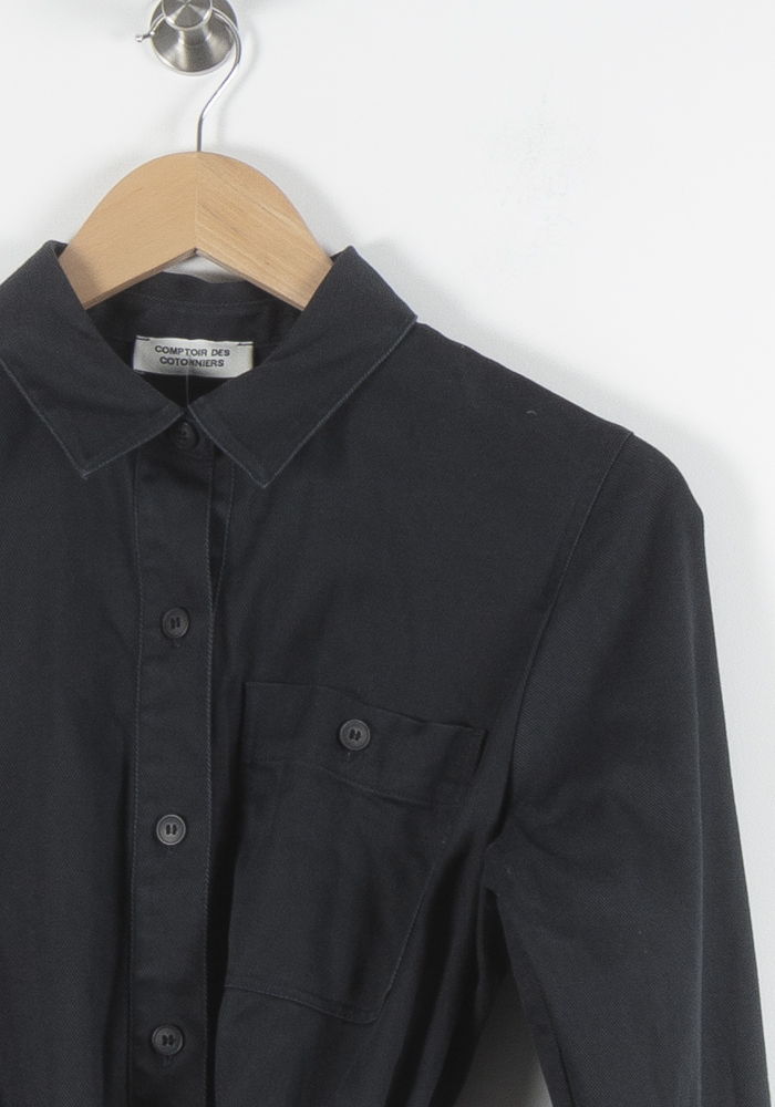 Robe Chemise Noire - Taille M/38 de la marque Comptoir des Cotonniers | PARAD83937 - Vendu par Paradigme - Image 3