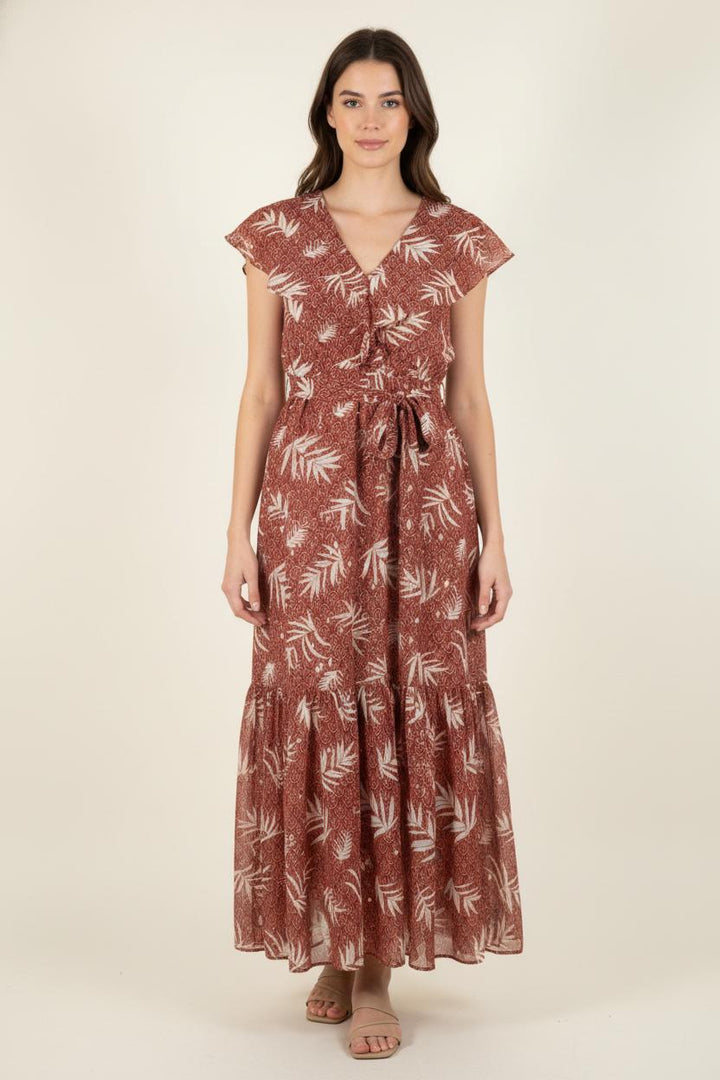 Robe Longue Rouge et Blanche - Taille M/38 de la marque Grace & Mila | PARAD83945 - Vendu par Paradigme - Image 1