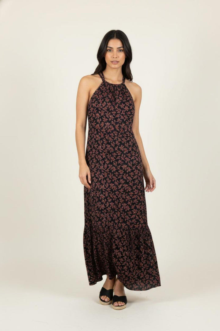 Robe Longue Noire et Rouge - Taille S/36 de la marque IKKS | PARAD83947 - Vendu par Paradigme - Image 1