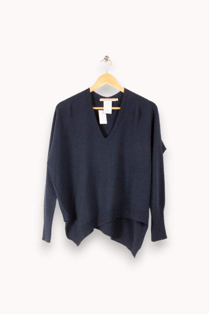 Pull asymétrique en maille fine - XS/34