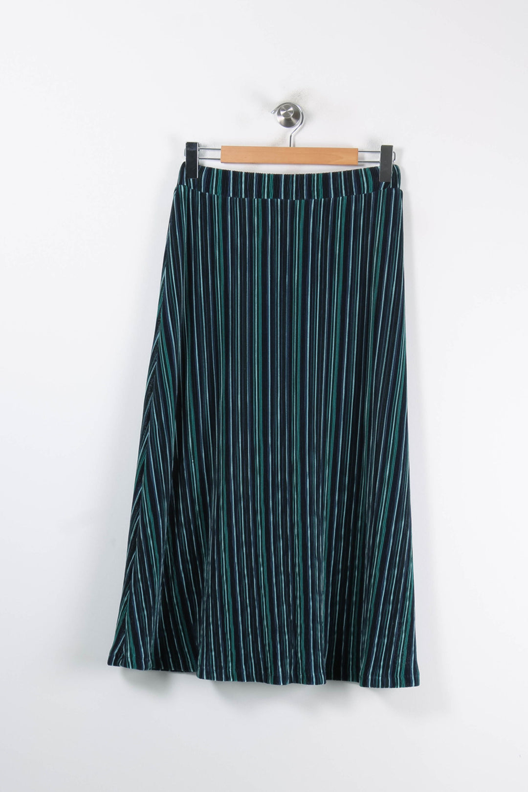 Jupe Plissée Bleu et Vert - Taille XS/34 de la marque La Fée Maraboutée | PARAD83952 - Vendu par Paradigme - Image 4
