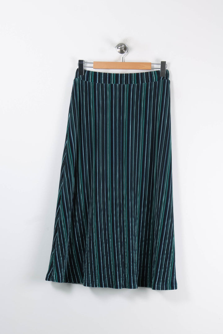 Jupe Plissée Bleu et Vert - Taille XS/34 de la marque La Fée Maraboutée | PARAD83952 - Vendu par Paradigme - Image 4