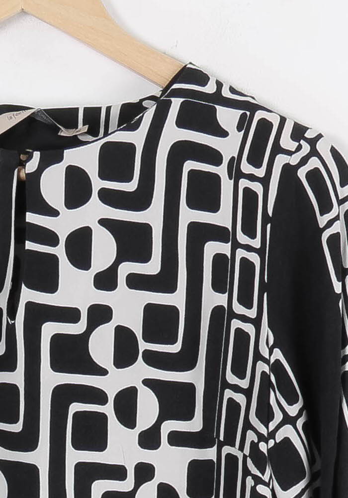 Robe Noire et Blanche - Taille S/36 de la marque La Fée Maraboutée | PARAD83954 - Vendu par Paradigme - Image 3
