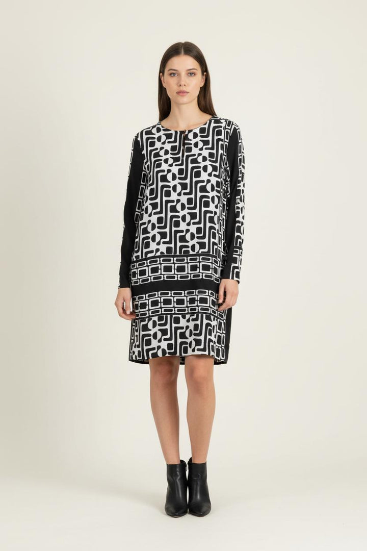 Robe Noire et Blanche - Taille S/36 de la marque La Fée Maraboutée | PARAD83954 - Vendu par Paradigme - Image 1