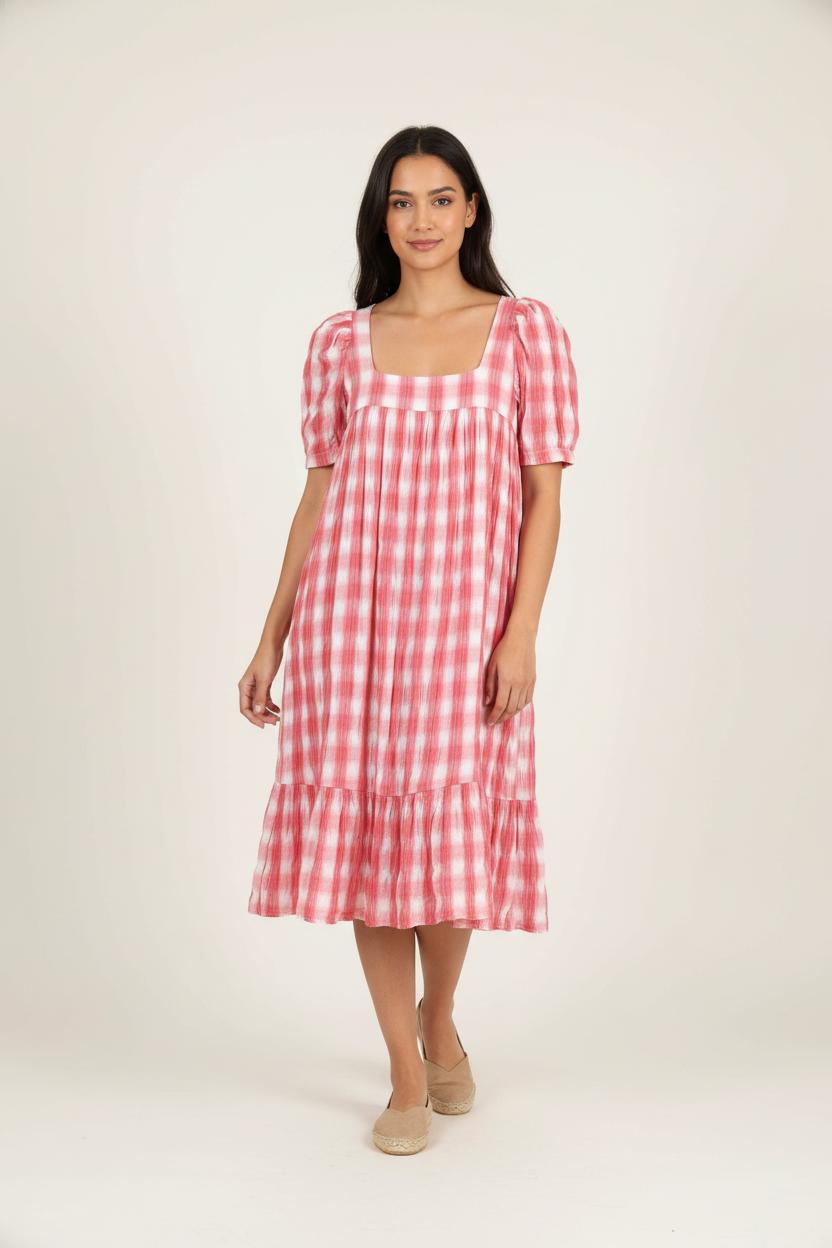Robe Midi Rose et Blanche - Taille M/38 de la marque Tara Jarmon | PARAD83966 - Vendu par Paradigme - Image 1