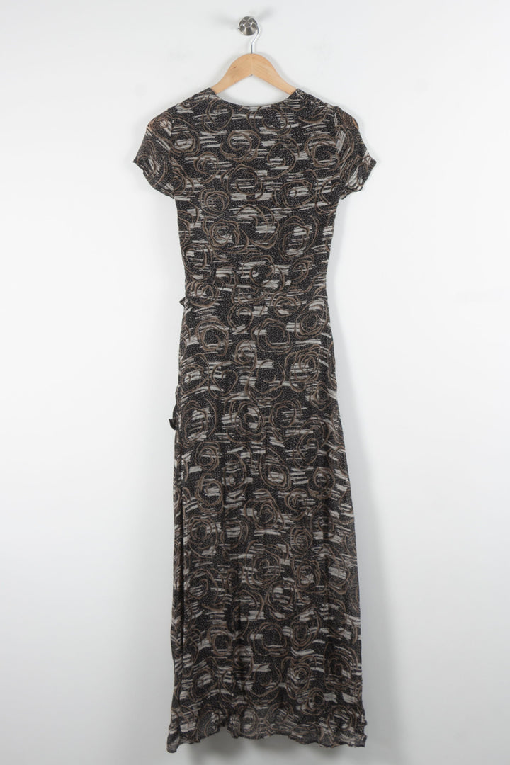 Robe Longue Noire et Beige - Taille XS/34 de la marque IKKS | PARAD83970 - Vendu par Paradigme - Image 4