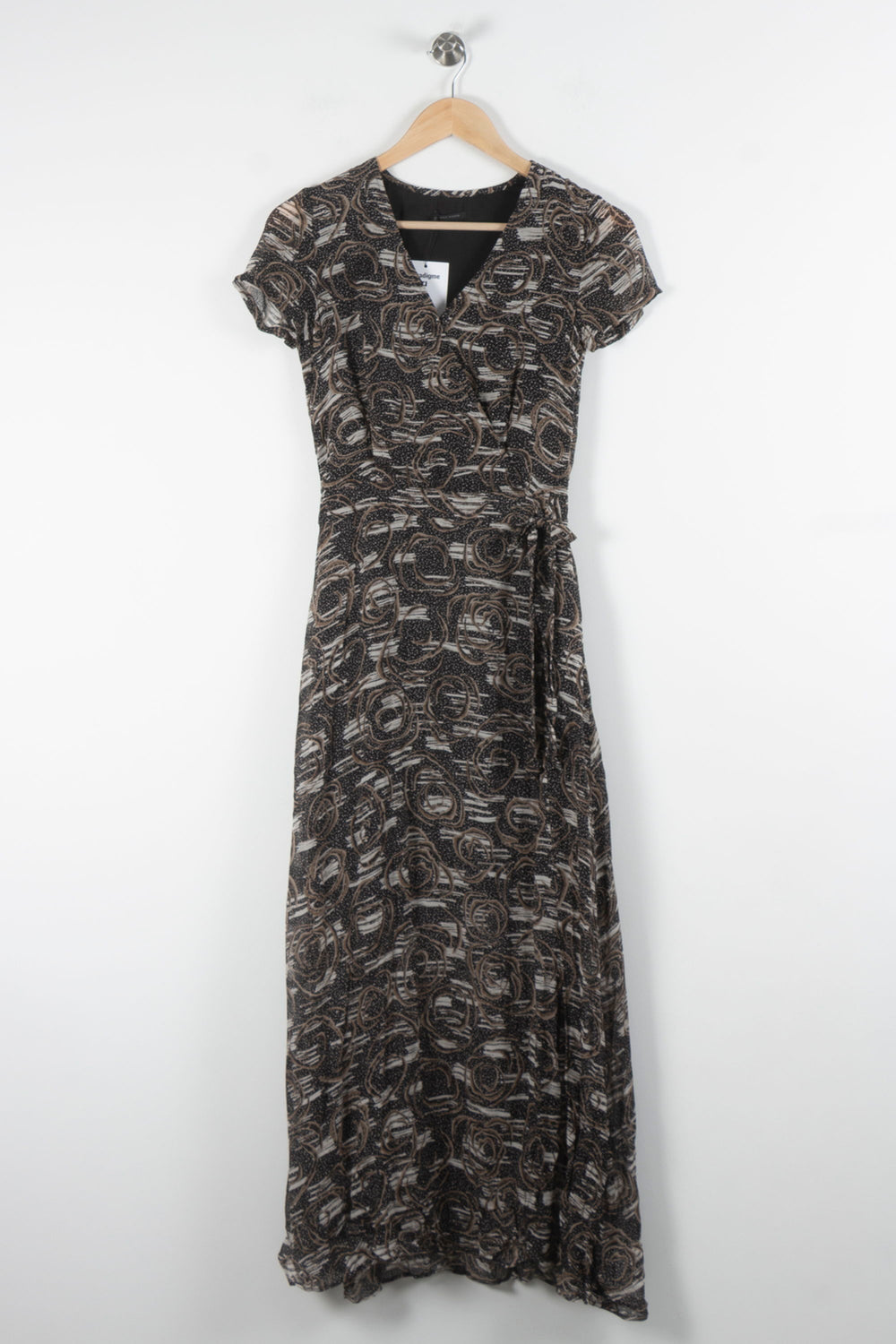 Robe Longue Noire et Beige - Taille XS/34 de la marque IKKS | PARAD83970 - Vendu par Paradigme - Image 2