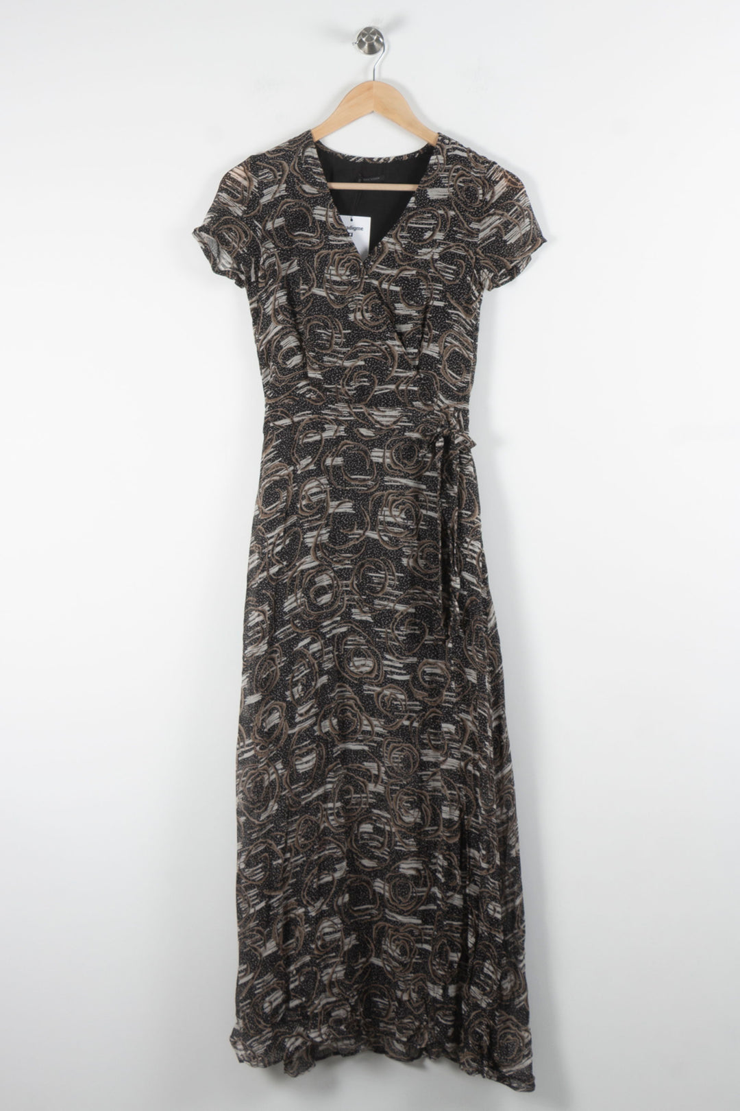 Robe Longue Noire et Beige - Taille XS/34 de la marque IKKS | PARAD83970 - Vendu par Paradigme - Image 2