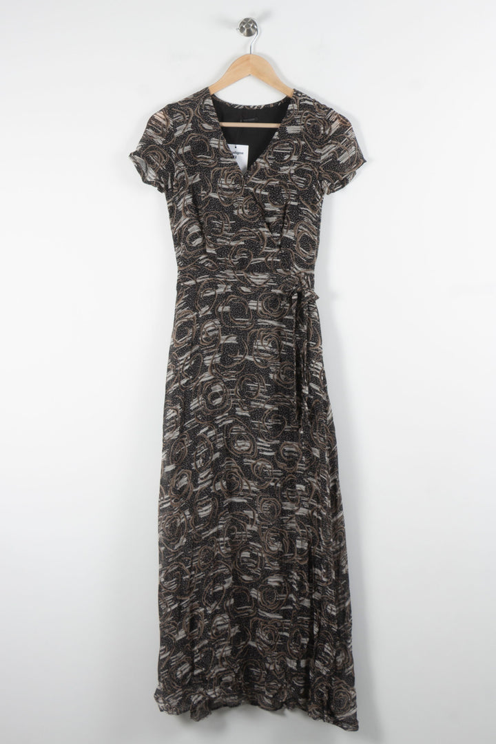 Robe Longue Noire et Beige - Taille XS/34 de la marque IKKS | PARAD83970 - Vendu par Paradigme - Image 2
