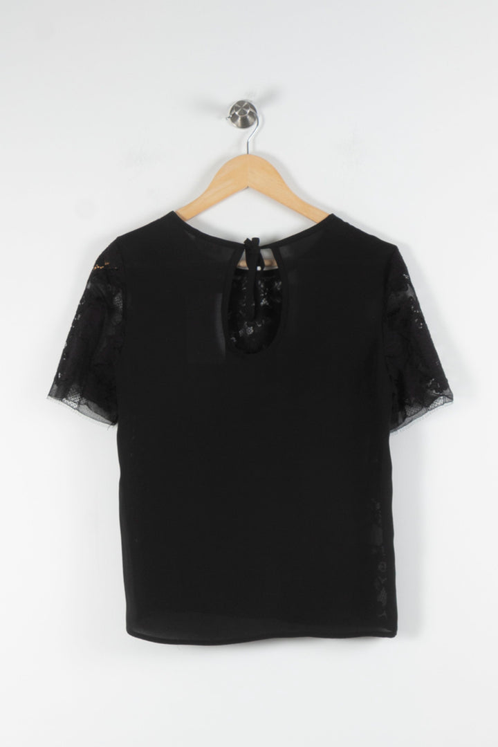 Blouse Noire - Taille S/36 de la marque Claudie Pierlot | PARAD83976 - Vendu par Paradigme - Image 4